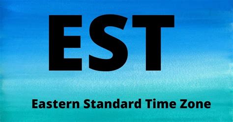 current eastern standard time